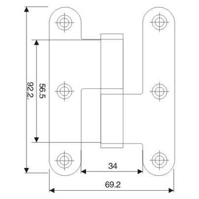 Stainless Steel Hinge - HH - A01
