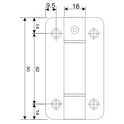 Stainless Steel Hinge - SA - A04