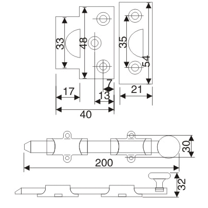 Door Bolt - DB 031