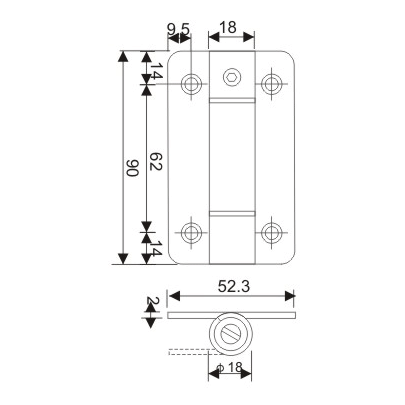Door Hinge - TFH05-b