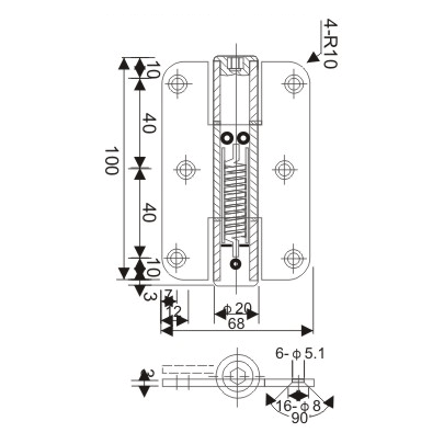 Door Hinge - TFH05-c