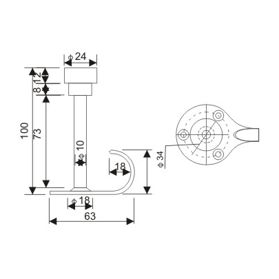 Washroom Fitting - TFH08-a