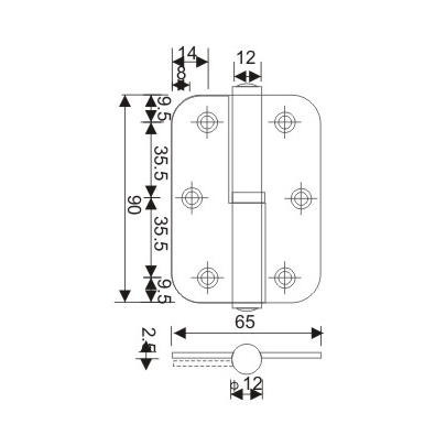 Door Hinge - TFH14-a