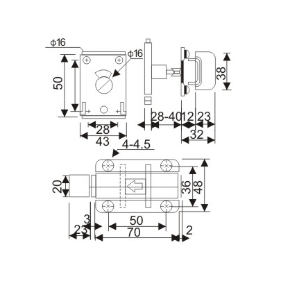 Washroom Fitting - TFH15-b