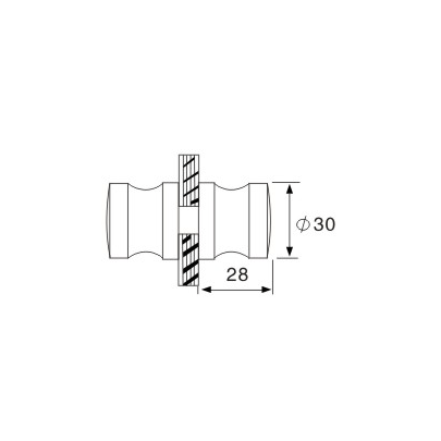 Glass Handle - GH-006B