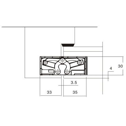 Stainless Steel Hinge - S - 120